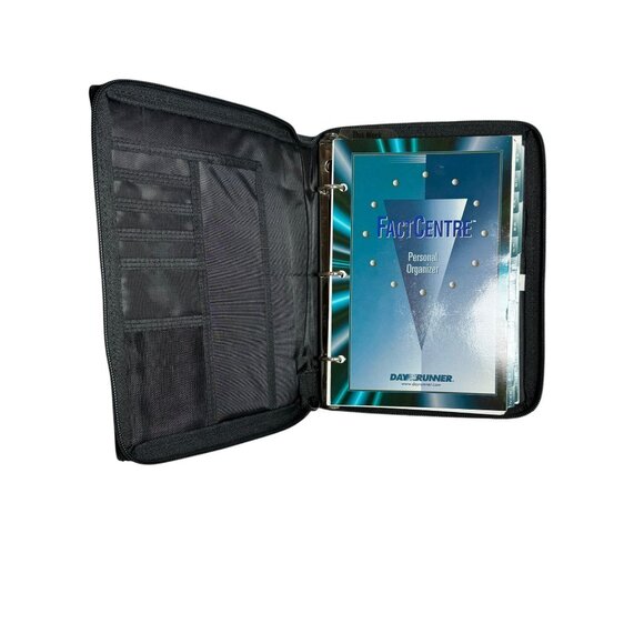 Day Runner Fact Centre Personal Organizer 3-Ring Binder With Zippered Cover - Picture 4 of 11
